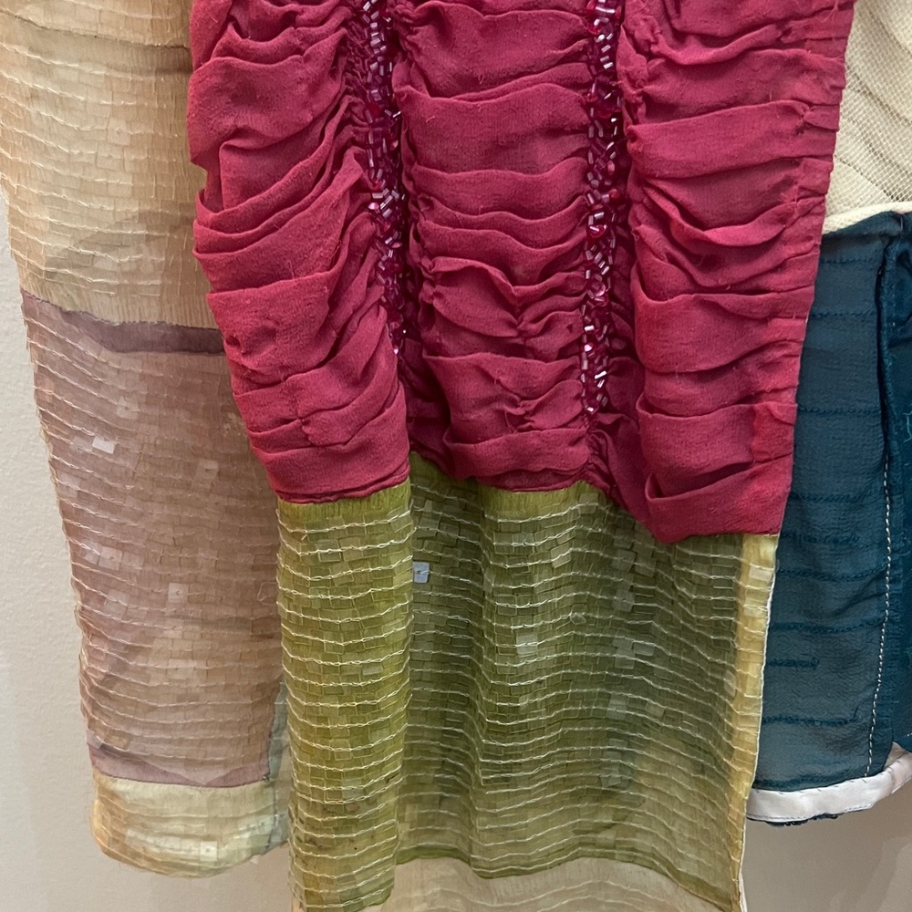 Colorful Patchwork handmade Women's sequence jacket - Picture 5 of 8